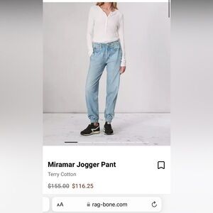 Work once rag&bone miramar jogger pant